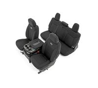 Rough Country Housses de siège en néoprène pour Chevy/GMC 1500-91036 2019-2023, Noir, Avant/arrière