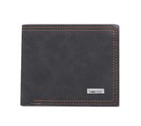 ROUGH FIT Portefeuille à deux volets avec blocage RFID pour homme, porte-cartes de crédit, 9 emplacements pour cartes de crédit, portefeuille minimaliste multifonctionnel, Noir , Standard, 2 volets