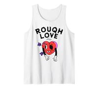 Rough Love Always Funny Broken Heart, Dessin animé Anti-Saint-Valentin Débardeur