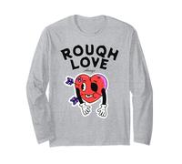 Rough Love Always Funny Broken Heart, Dessin animé Anti-Saint-Valentin Manche Longue
