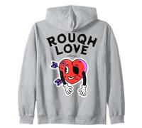 Rough Love Always Funny Broken Heart, Dessin animé Anti-Saint-Valentin Sweat à Capuche