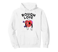 Rough Love Always Funny Broken Heart, Dessin animé Anti-Saint-Valentin Sweat à Capuche