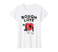 Rough Love Always Funny Broken Heart, Dessin animé Anti-Saint-Valentin T-Shirt Graphique avec Valeur