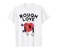 Rough Love Always Funny Broken Heart, Dessin animé Anti-Saint-Valentin T-Shirt Graphique avec Valeur
