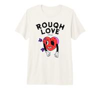 Rough Love Always Funny Broken Heart, Dessin animé Anti-Saint-Valentin T-Shirt Haut de Gamme