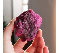 Rough Red Corundum and Ruby Raw Gemstones Stones Fountain Home Garden Decor Yoga DIY Stone,100~150g Gemstone Stone