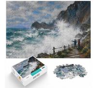Rough Weather at Etretat, Puzzle Adulte 1000 Pièces, 1000pcs (75x50cm)