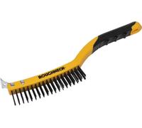 Roughneck 52030 Brosse métallique en acier carbone avec soft grip 350 mm (Import Grande Bretagne)
