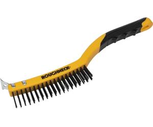 Roughneck 52030 Brosse métallique en acier carbone avec soft grip 350 mm (Import Grande Bretagne)