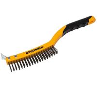 Roughneck 52032 Brosse métallique en acier inoxydable avec soft grip 350 mm (Import Grande Bretagne)