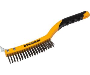 Roughneck 52032 Brosse métallique en acier inoxydable avec soft grip 350 mm (Import Grande Bretagne)