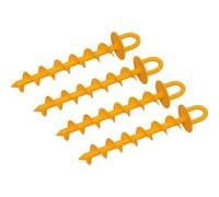 Roughneck® Heavy Duty Ground Anchor 4 Piece Set 4 x 340mm 160kg Load Tested, Yellow