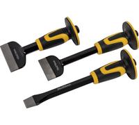 Roughneck Rou31993 Lot de 3 traversins et burins comprenant : traversin de brique 102 x 216 mm, traversin d'électricien 76 x 279 mm et 1 burin à froid 25 x 305 mm