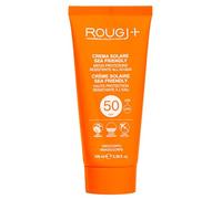 Rougj Crème solaire 50+ SPF Corps Visage 100 ml - Protection solaire, résistante à l'eau, adaptée aux peaux sensibles - Sans parfum, testé dermatologiquement - Fabriqué en Italie