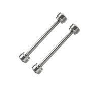 ROUHO 2 Pièces Montre Tube Vis Tiges Connectées Set, Acier Inoxydable Pins Oeillet Montre pour Guess-16mm