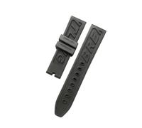 ROUHO 22mm Bracelet Montre Silicone Bracelet Caoutchouc Imperméable Boucle Acier Inoxydable Souple Sport Remplacement pour Breitling Avenger Collection - A1