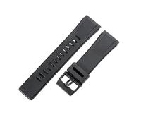 ROUHO 24mm Bande de Montre de Remplacement en Caoutchouc, Bracelet de Sport Durable pour Casio G-Shock GA-2000 PRG-600 PRW-6600 PRG-650-Noir