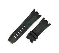 ROUHO 28mm Bracelet Montre Silicone Homme, Caoutchouc Remplacement Bande Montre Accessoire pour AP Audemars Piguet Royal Oak Offshore Diver 15703-Camouflage Noir