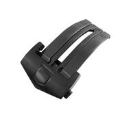 ROUHO 316L Acier Inoxydable Boucle de Montre Pliante Homme Double Bouton Boucle de Remplacement Accessoires de Réparation de Montre pour TAG Heuer - Noir 22mm