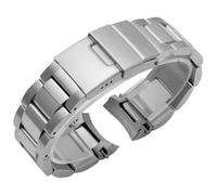 ROUHO 316L Acier Inoxydable Bracelet de Montre Remplacement Réglable Bracelet Montre en Métal Fermoir Pliant pour Longines Conquest L3.781.4 L3.782.4-19mm