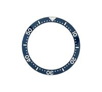 ROUHO 33,7mm Insert Lunette Céramique Montre Rechange Anneau Composant Incrustation Cadran Plat Poli 27,2mm pour Seiko SKX Series-A9