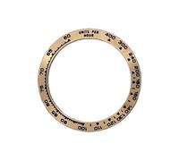 ROUHO 38.5mm Métal Lunette de Montre, Tachymètre Anneau Remplacement, Insert Poli Acier Incrustation Cadran Composant 30.5mm pour Rolex Oyster Perpetual Cosmograph Daytona-A3