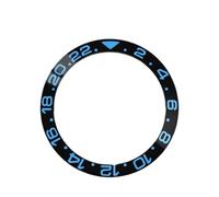ROUHO 38mm Céramique Lunette de Montre, Anneau Céramique Insert Rechange, Incrustation Façade Polie Diamètre Intérieur 30.6mm pour Rolex GMT-Master II-A1