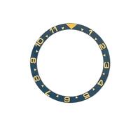 ROUHO 38mm Céramique Lunette de Montre, Anneau Remplacement, Insert Poli Composant Incrustation Cadran 31.5mm pour Seiko SKX007-A16