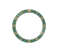 ROUHO 38mm Céramique Lunette de Montre, Double Fuseau Anneau Remplacement, Insert Poli Incrustation Cadran Composant 30.7mm pour Seiko SKX007-A21