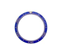 ROUHO 38mm Céramique Lunette de Montre, Insert Rechange, Anneau Céramique Poli Composant Incrustation Façade 30.6mm pour Rolex Submariner-A11