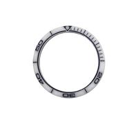 ROUHO 38mm Céramique Lunette de Montre, Insert Rechange, Anneau Céramique Poli Composant Incrustation Façade 30.6mm pour Rolex Submariner-A1