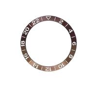 ROUHO 38mm Insert Lunette Aluminium Remplacement Anneau Montre Composant Incrustation Cadran GMT Incliné 30,7mm pour Seiko SKX007-A15