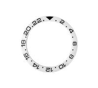 ROUHO 38mm Insert Lunette Céramique GMT Anneau Remplacement Composant Incrustation Cadran Montre Incliné 30,7mm pour Rolex GMT-Master II 007-A3