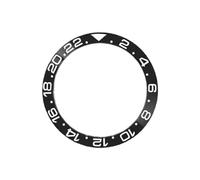 ROUHO 38mm Insert Lunette Céramique GMT Anneau Remplacement Composant Incrustation Cadran Montre Incliné 30,7mm pour Rolex GMT-Master II 007-A1