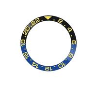 ROUHO 38mm Insert Lunette Céramique GMT Anneau Remplacement Composant Incrustation Cadran Montre Incliné 30,7mm pour Rolex GMT-Master II 007-A15
