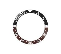 ROUHO 38mm Insert Lunette Céramique GMT Anneau Remplacement Composant Incrustation Cadran Montre Incliné 30,7mm pour Rolex GMT-Master II 007-A7