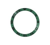 ROUHO 38mm Insert Lunette Céramique GMT Anneau Remplacement Composant Incrustation Cadran Montre Incliné 30,7mm pour Rolex GMT-Master II 007-A17