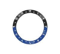 ROUHO 38mm Insert Lunette Céramique Montre Chiffres Arabes Anneau Remplacement Incrustation Cadran Poli 30,7mm pour Seiko SKX007-A10