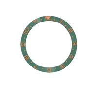 ROUHO 38mm Insert Lunette Céramique Remplacement Anneau Montre Composant Incrustation Cadran Poli 31,5mm 1mm Plat pour Seiko SKX007-A21