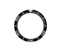 ROUHO 38mm Lumineuse Céramique Lunette de Montre, Anneau Poli Remplacement, Insert Composant Incrustation Cadran 30.7mm pour Omega Seamaster 300M-A1
