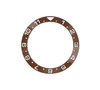 ROUHO 38mm Lunette de Montre, Anneau Insert Rechange, Incrustation Façade Polie Inclinée Composant 30.7mm pour Seiko SKX007-A14