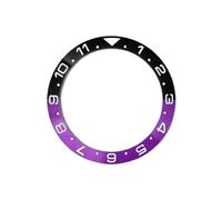 ROUHO 38mm Lunette de Montre, Anneau Insert Rechange, Incrustation Façade Polie Inclinée Composant 30.7mm pour Seiko SKX007-A1