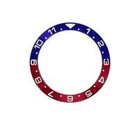 ROUHO 38mm Lunette de Montre, Anneau Insert Rechange, Incrustation Façade Polie Inclinée Composant 30.7mm pour Seiko SKX007-A8