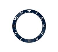 ROUHO 38mm Lunette de Montre, Anneau Insert Rechange, Incrustation Façade Polie Inclinée Composant 30.7mm pour Seiko SKX007-A11