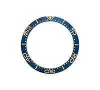 ROUHO 38mm Lunette de Montre Insert d'Alliage Anneau de Remplacement Incliné Cadran Inlay 30,7mm Composant pour Omega Seamaster Diver 300M - A2