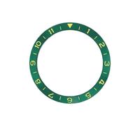 ROUHO 38mm Lunette de Montre Insert d'Alliage Anneau de Remplacement Métallique Incliné Inlay 30,7mm Pièce pour Seiko SKX007 - A16