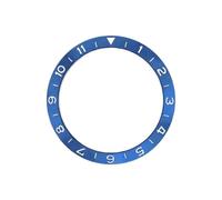 ROUHO 38mm Lunette de Montre Insert d'Alliage Anneau de Remplacement Métallique Incliné Inlay 30,7mm Pièce pour Seiko SKX007 - A1