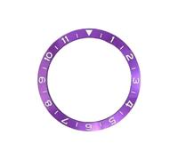 ROUHO 38mm Lunette de Montre Insert d'Alliage Anneau de Remplacement Métallique Incliné Inlay 30,7mm Pièce pour Seiko SKX007 - A20