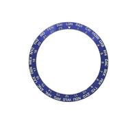 ROUHO 38mm Lunette de Montre Insert d'Alliage Anneau de Substitution Ville Incliné Inlay 30,7mm Composant pour Seiko SKX007 - A5