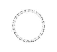 ROUHO 38mm Lunette de Montre Insert de Céramique Bague de Rechange Ville Monde Inlay 30,7mm Horlogerie pour Seiko SKX007 - A4